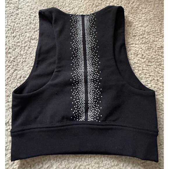 Fabletics Oaklyn Reflective Sculptknit black sports bra activewear yoga Small - Picture 2 of 7